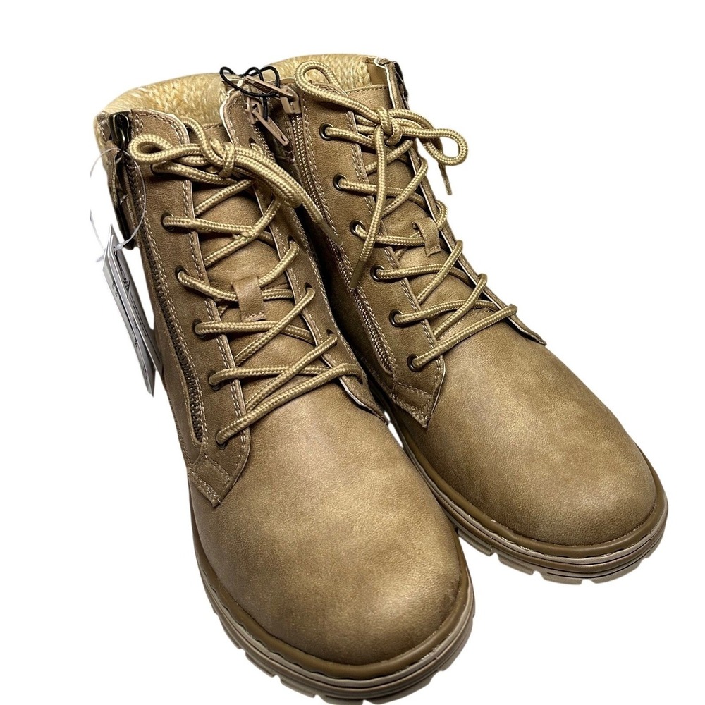 Cliffs by White Mountain Kelsie Womens Boots 8.5M Natural Tan Hiking Knit 319052 - Picture 1 of 6